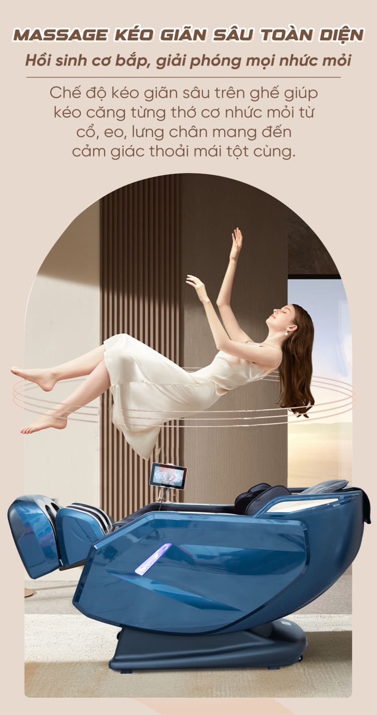 Ghế Massage Cao Cấp Queen Crown S860 Pro - Không trọng lực bồng bềnh
