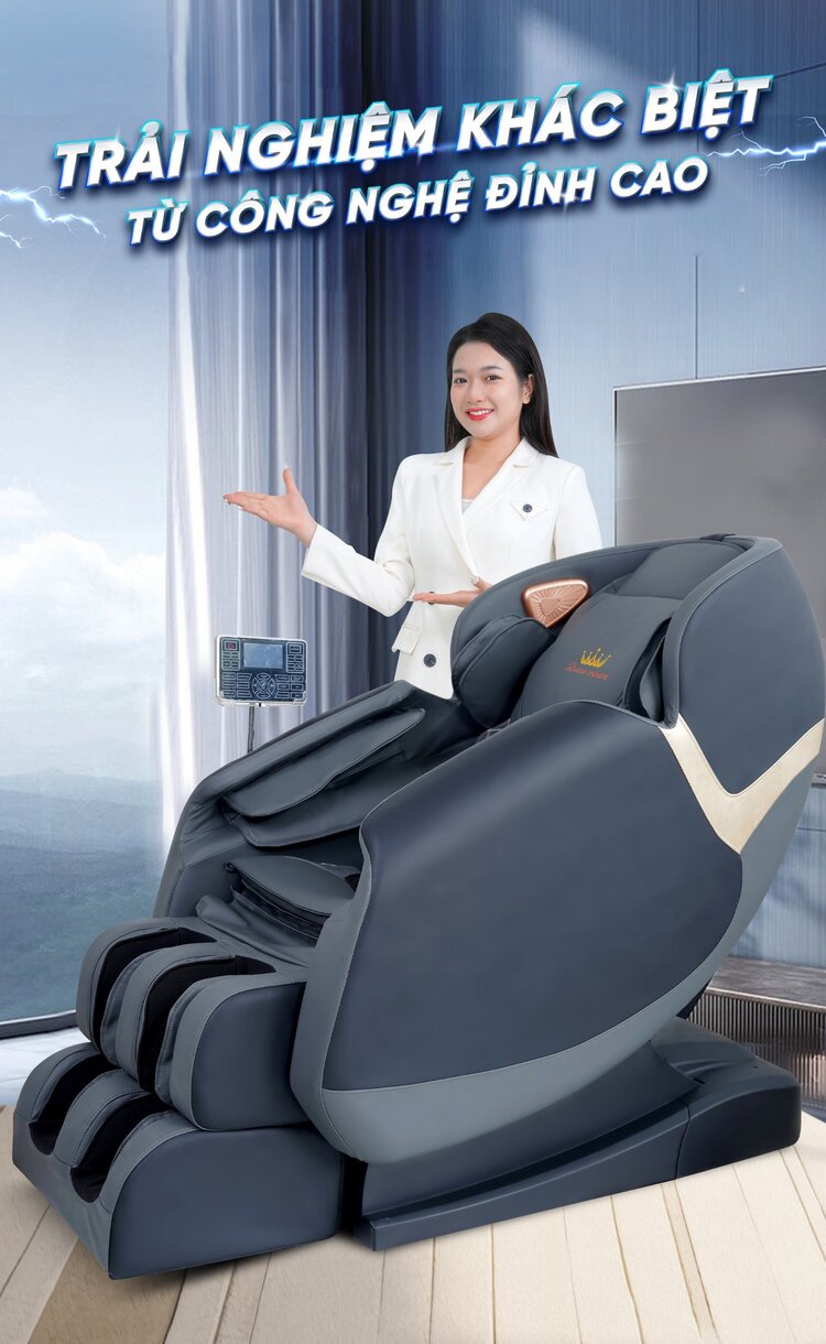 Ghế massage Queen Crown QE455 cho trải nghiệm khác biệt