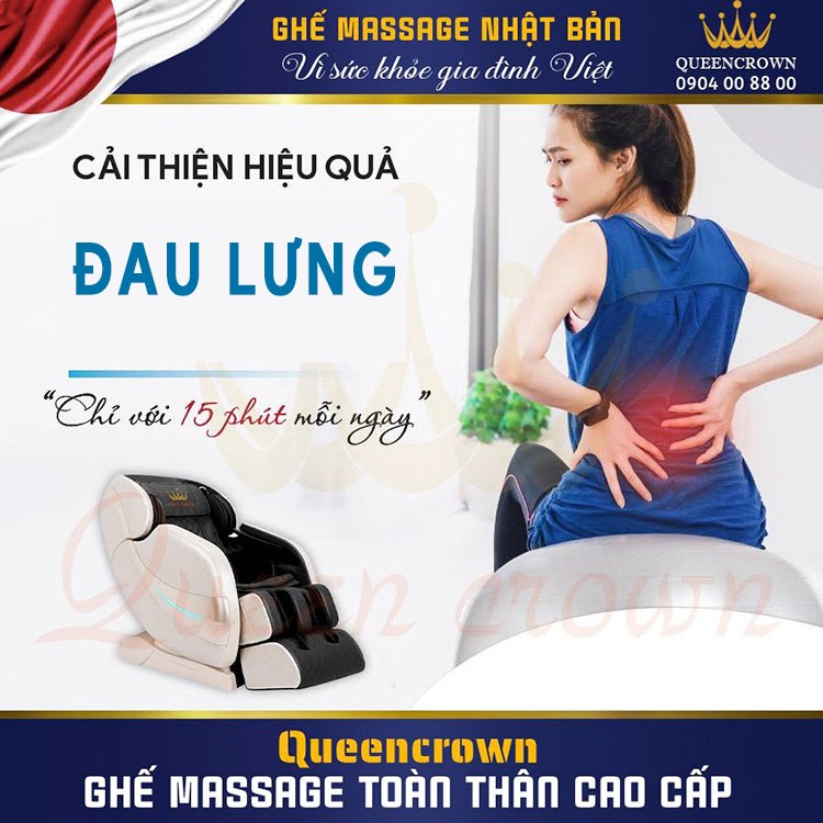 Mách bạn 9 cách giảm đau lưng đơn giản, hiệu quả tại nhà 3 Sử dụng ghế massage giúp giảm đau lưng nhanh chóng
