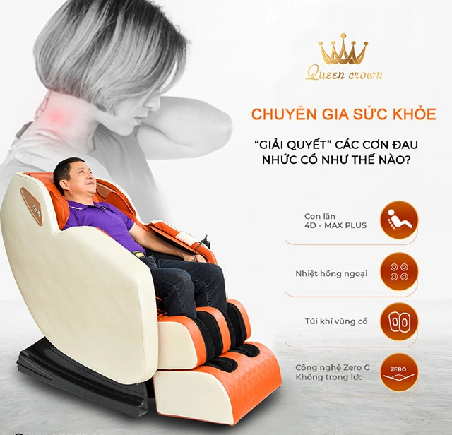 Bài Tập Chuyên Sâu Ghế Massage Queen Crown QC LX3