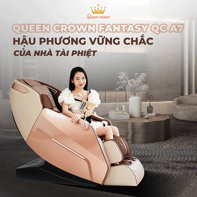 Bài tập chuyên sâu ghế massage Queen Crown QC A7