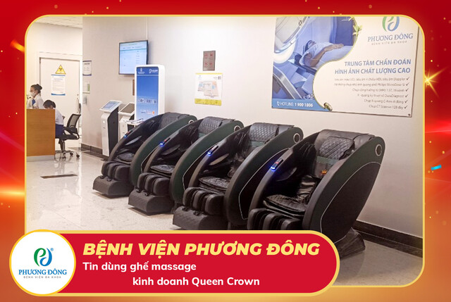 Bệnh viện Phương Đông đầu tư ghế massage kinh doanh Queen Crown chăm sóc toàn diện cho bệnh nhân