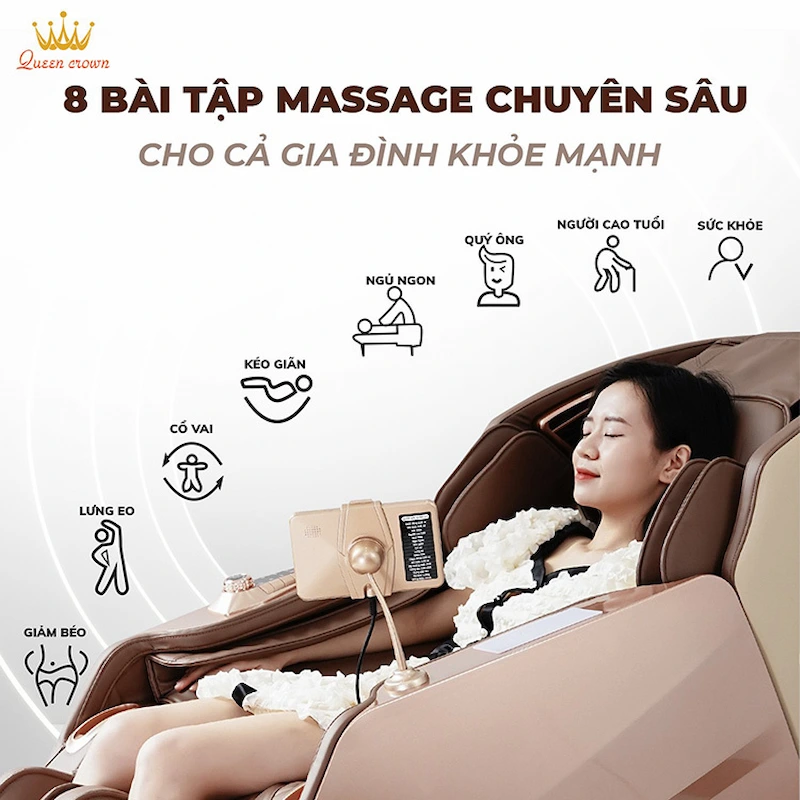 máy massage cho vợ queen crown