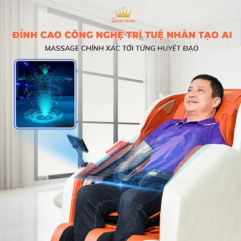 ghế massage queen crown qc lx3 eco
