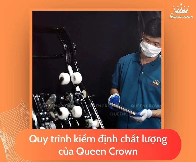 queen crown là thương hiệu đầu tiên có nhà máy sản xuất và lắp ráp trực tiếp tại việt nam