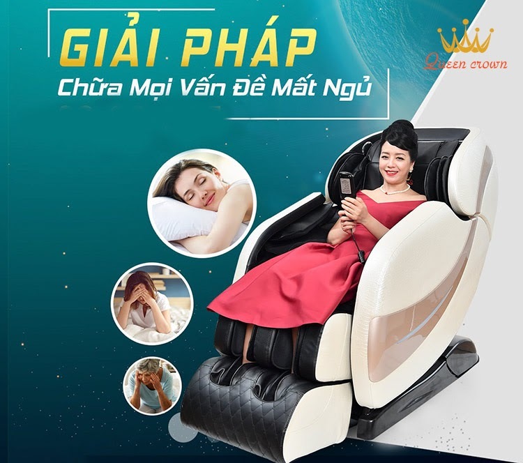 Sử dụng ghế massage là giải pháp chữa mọi vấn đề mất ngủ