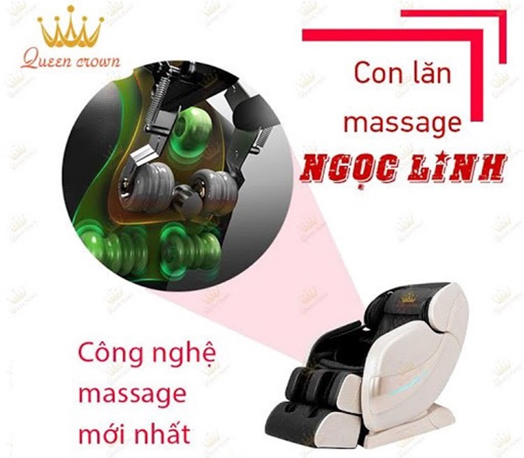 ghế matxa nhập khẩu Queen Crown QC CX7