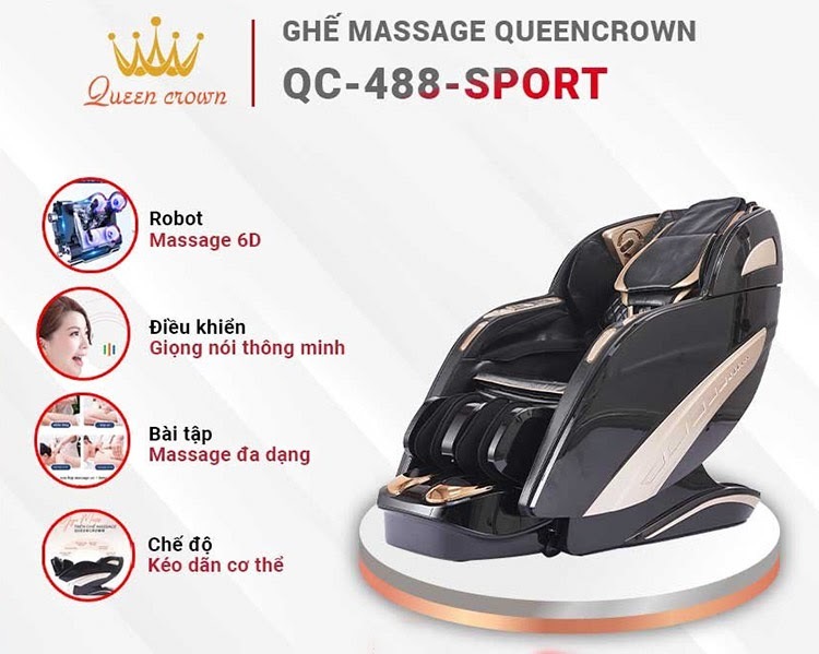 Queen Crown QC 488 Sport sở hữu nhiều tính năng hiện đại