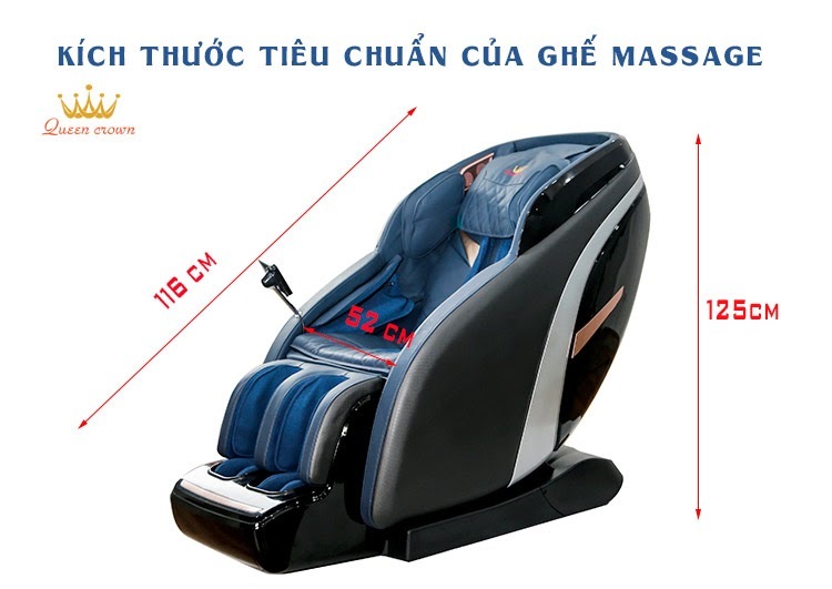 kích thước ghế massage