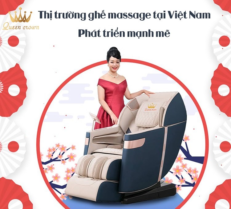 Thị trường ghế massage phát triển mạnh mẽ tại Việt Nam