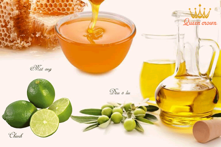 Trộn hợp dầu oliu, chanh và mật ong để có hiệu quả cao