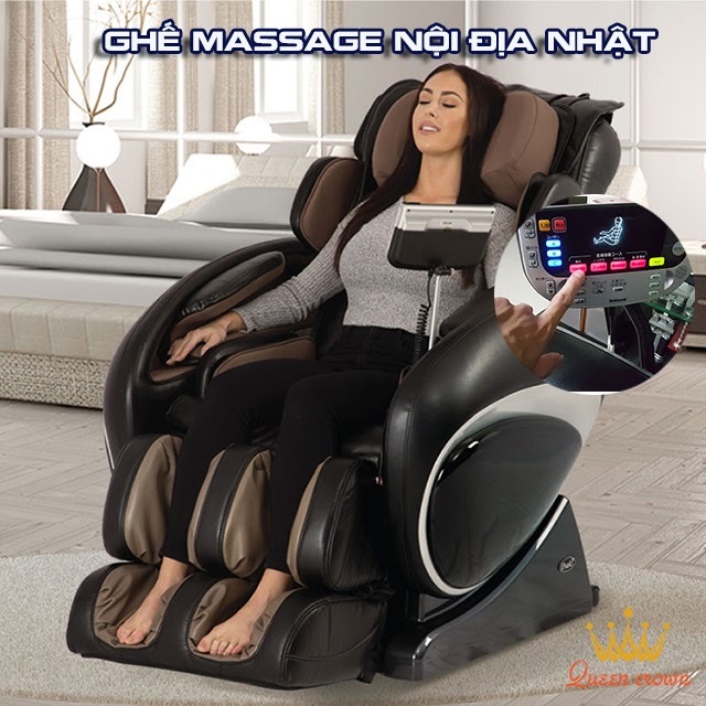 Ghế massage nội địa Nhật sử dụng ngôn ngữ tiếng Nhật