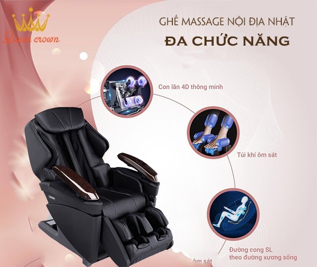 Ghế massage nội địa Nhật đa chức năng