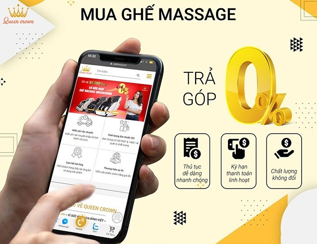 Thủ tục mua ghế massage trả góp