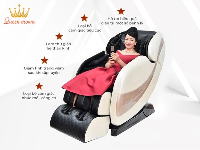 Sử dụng ghế massage giúp tinh thần thoải mái, cải thiện tâm trạng
