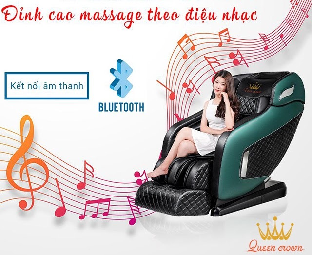 Ghế massage có đầy đủ tiện ích giải trí cho người dùng