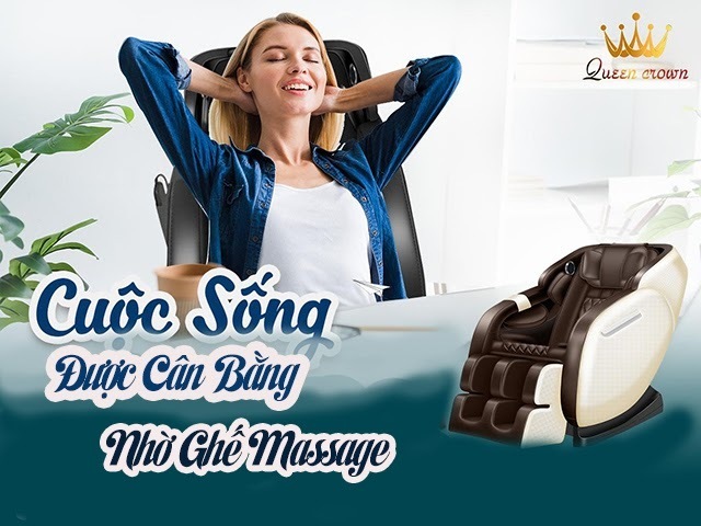 Lợi ích của ghế massage giúp cuộc sống được cần bằng