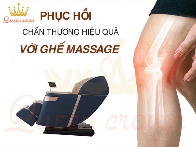 Tác dụng của ghế massage giúp hỗ trợ phục hồi chấn thương