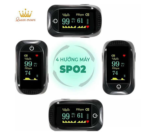 Máy đo nhịp tim, nồng độ oxy Queen Crown PULSE OXIMETER A2
