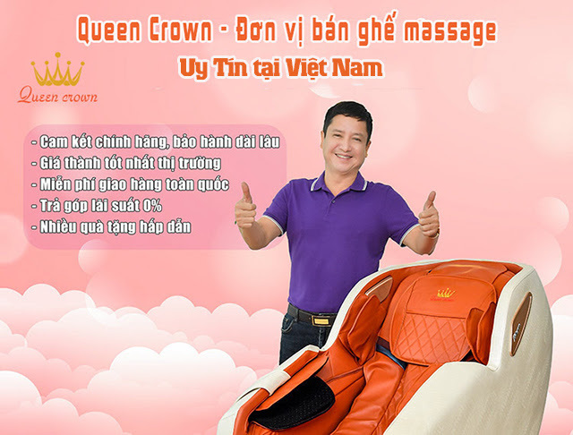 Queen Crown là đơn vị bán ghế massage uy tín được khách hàng tin tưởng lựa chọn