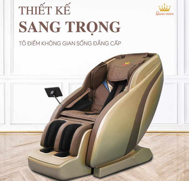 Ghế massage Queen Crown QC A5 Sport có thiết kế đẹp mắt
