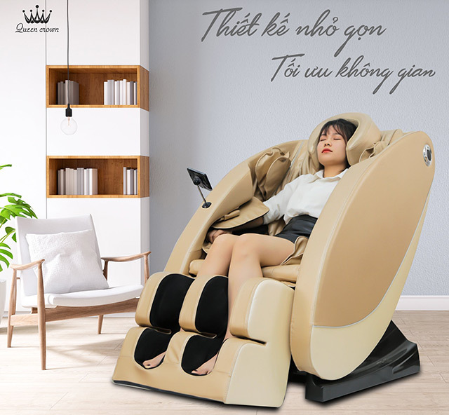 Ghế massage Queen Crown QC 5S có thiết kế nhỏ gọn