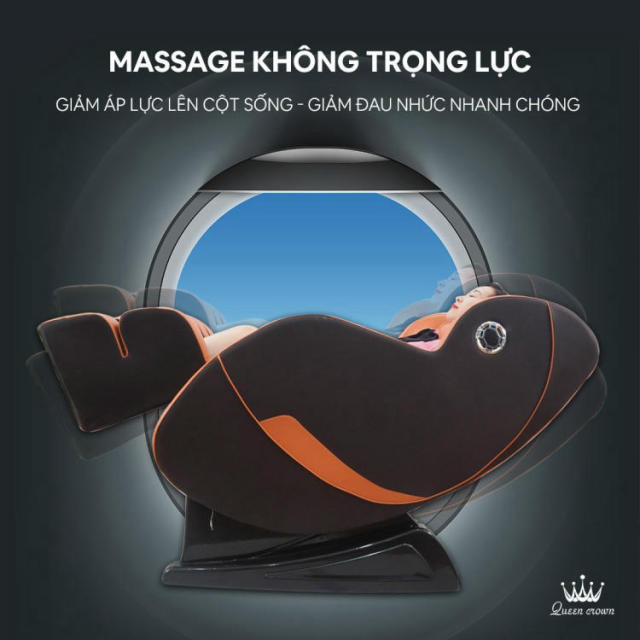 Ghế massage Queen Crown QC T19 tích hợp tính năng không trọng lực