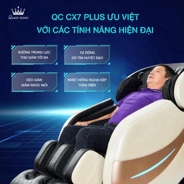 Ghế massage Queen Crown QC CX7 Plus