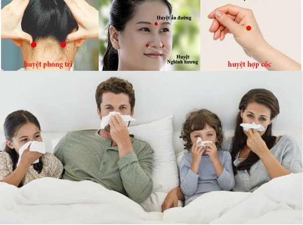 bấm huyệt chữa cảm cúm