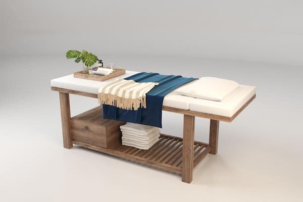 giường spa gỗ