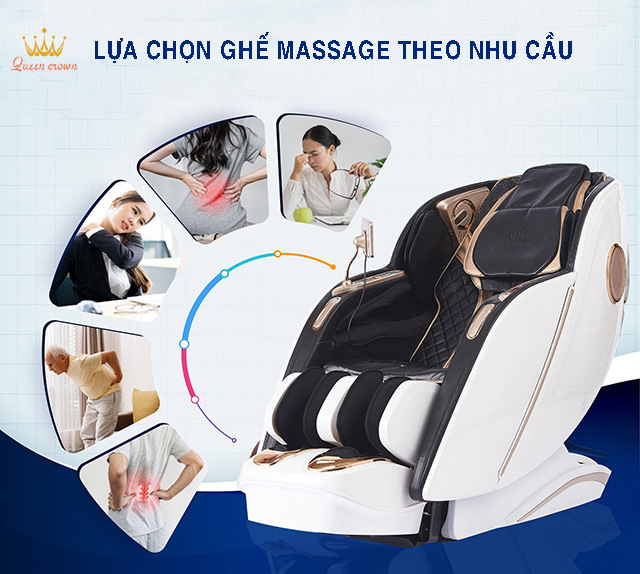 Lựa chọn ghế massage theo nhu cầu sử dụng
