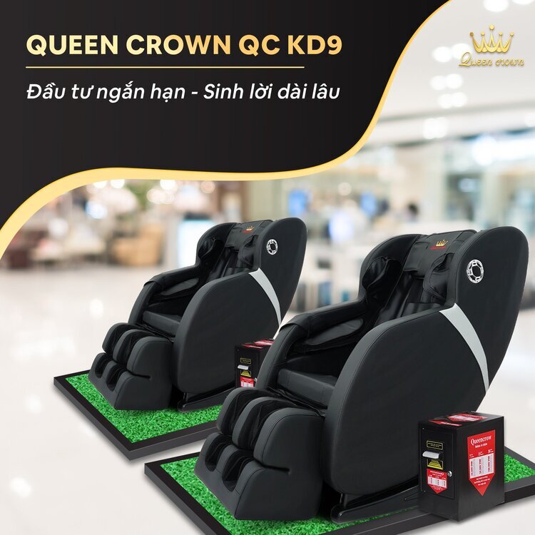 Ghế massage Queen Crown QC KD9 đầu tư ngắn hạn