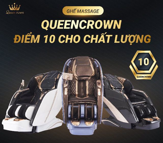 Ghế massage Queen Crown đảm bảo chất lượng dịch vụ