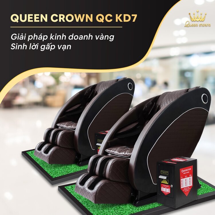 Ghế massage kinh doanh Queen Crown QC KD7 mang đến giải pháp kinh doanh vàng