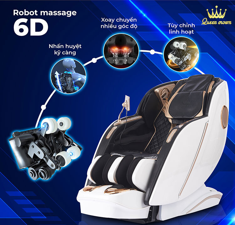 Ghế massage công nghệ massage 6D hiện đại bấc nhất hiện nay