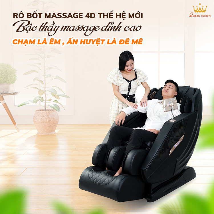Ghế massage Queen Crown QC S450 bậc thầy chăm sóc sức khỏe