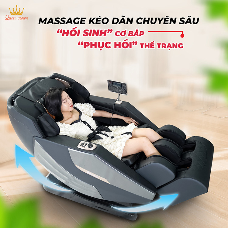 Ghế massage Queen Crown QC S450 có tính năng massage sâu